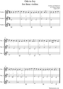 Ode-to-Joy-for-three-violins-Score-1